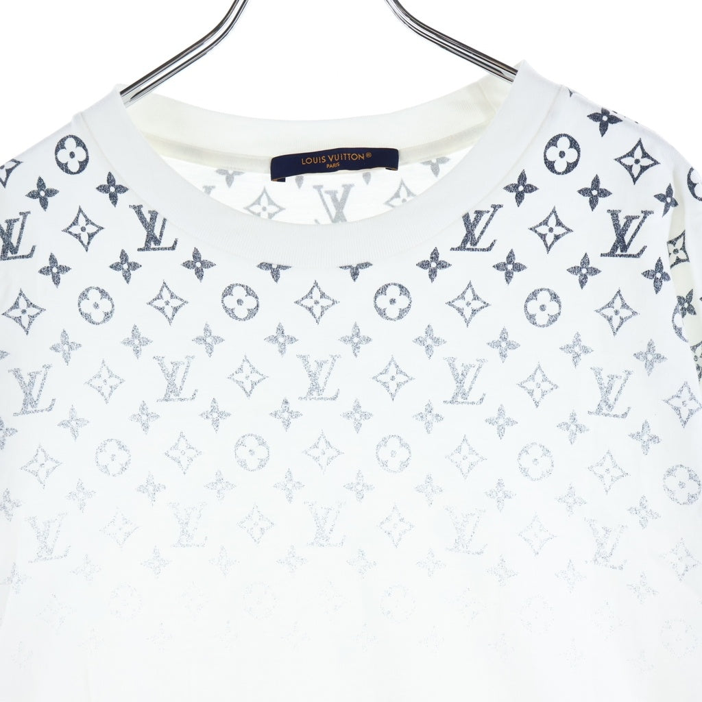 LOUIS VUITTON(ルイヴィトン) 25AW モノグラム グラディエント クルーネック 半袖Tシャツ カットソー ホワイト RM252MQ FSB HQY42W