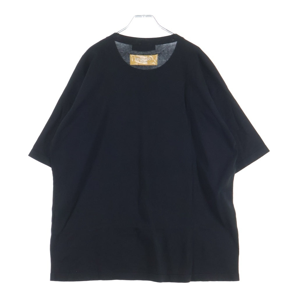 LOUIS VUITTON(ルイヴィトン) 22SS Amen Break インタルシアジャカード エブリデイ LV クルーネック ニット半袖Tシャツ カットソー ブラック RM221 JS5 HMN81W