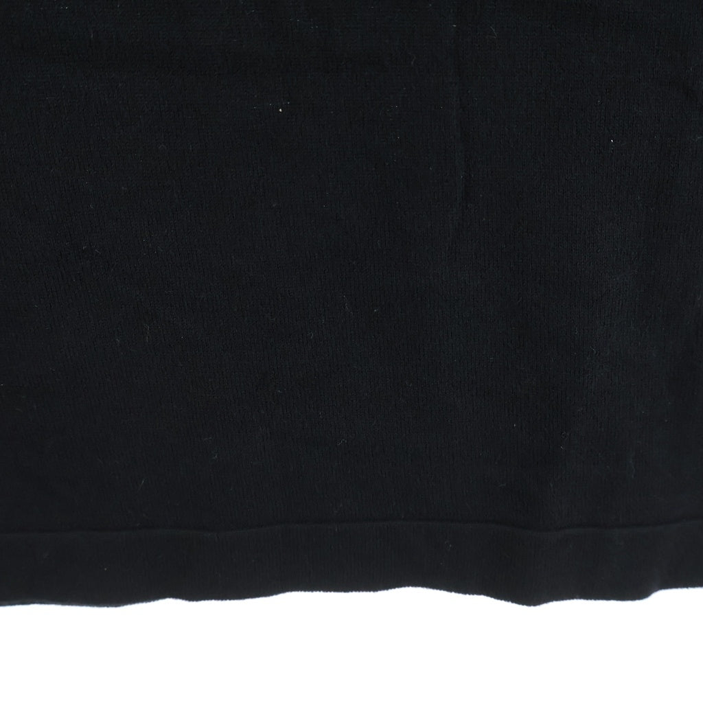 LOUIS VUITTON(ルイヴィトン) 22SS Amen Break インタルシアジャカード エブリデイ LV クルーネック ニット半袖Tシャツ カットソー ブラック RM221 JS5 HMN81W