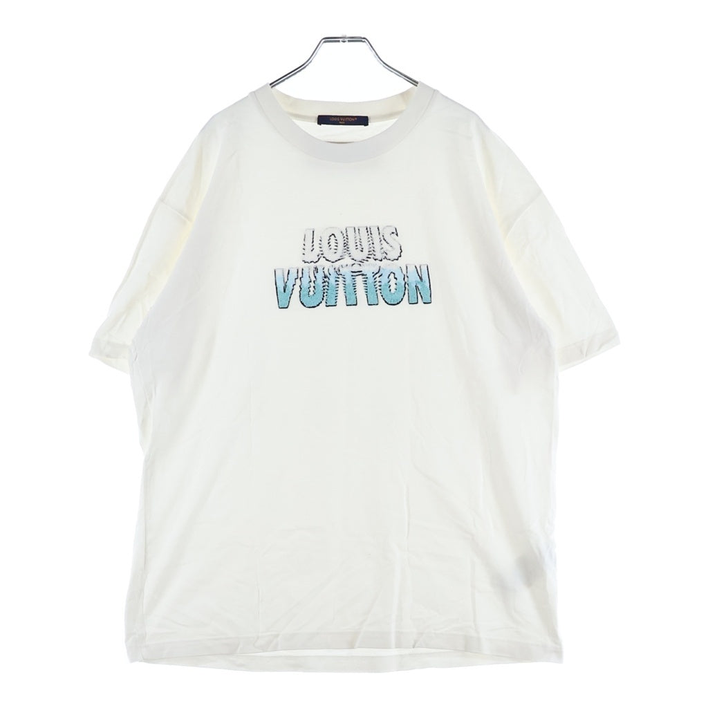 LOUIS VUITTON(ルイヴィトン) 23AW エンブロイダードビーズ クルーネック 半袖Tシャツ カットソー ホワイト RM232M NPG HPY35W