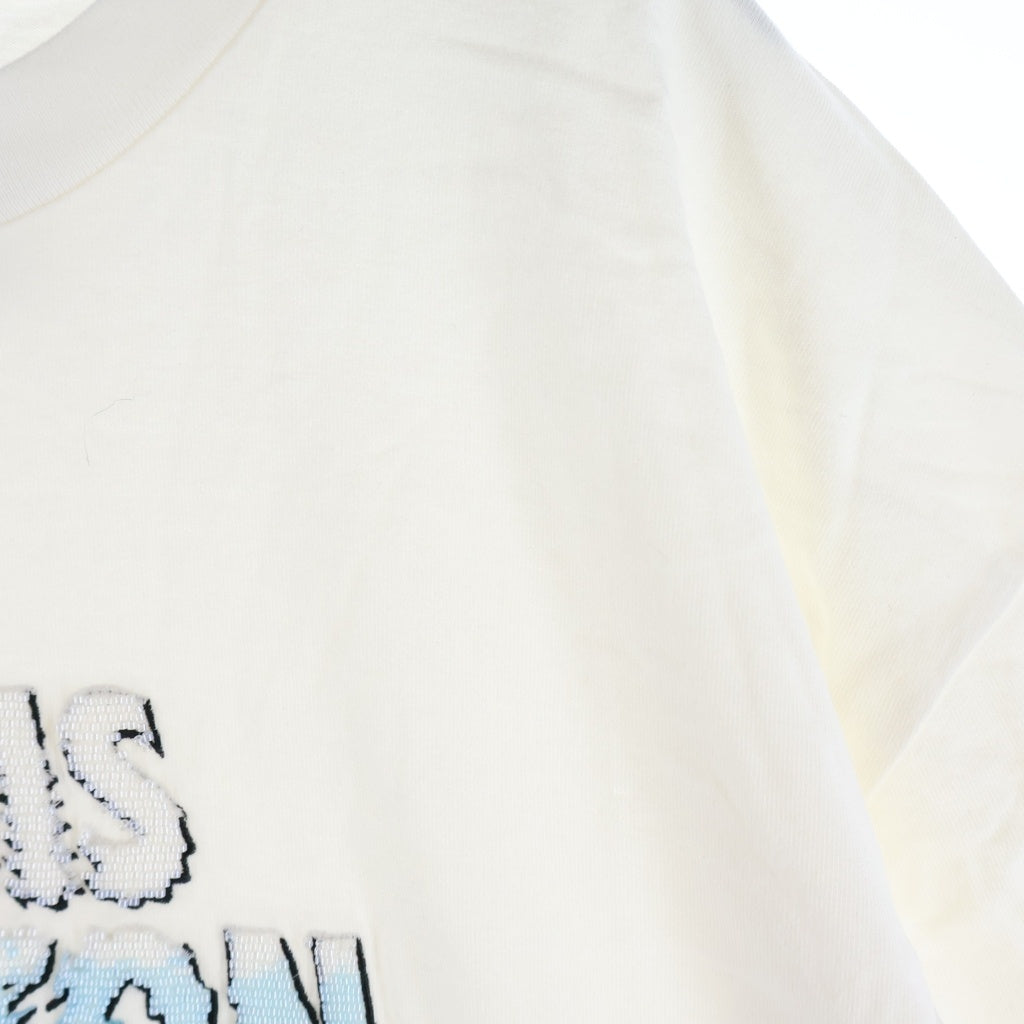 LOUIS VUITTON(ルイヴィトン) 23AW エンブロイダードビーズ クルーネック 半袖Tシャツ カットソー ホワイト RM232M NPG HPY35W