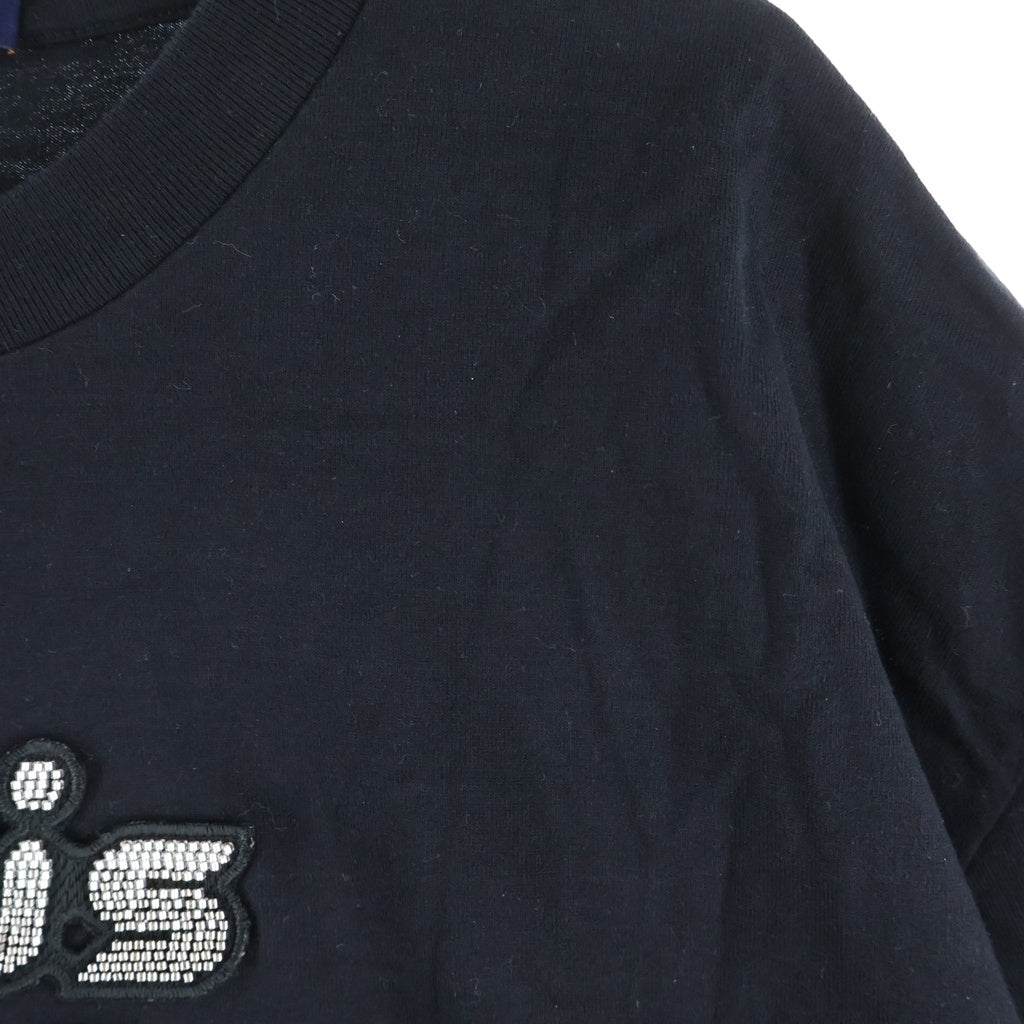 LOUIS VUITTON(ルイヴィトン) 23AW エンブロイダードビーズ クルーネック 半袖Tシャツ カットソー ブラック RM232 NPG HPY86W