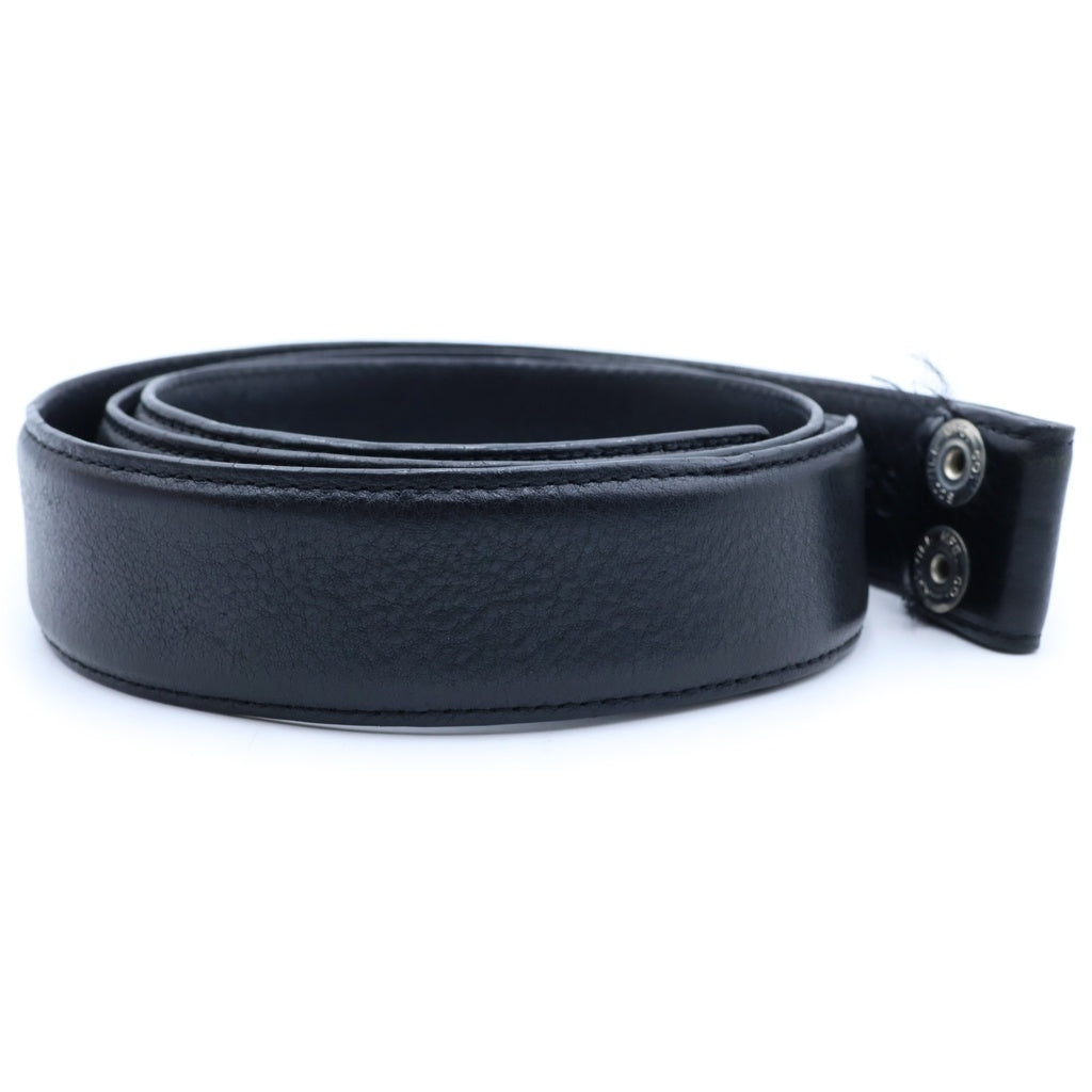 CHROME HEARTS(クロムハーツ) 1.5 STRAP 1.5inchスクロールレーベルリベッツ レザーベルト