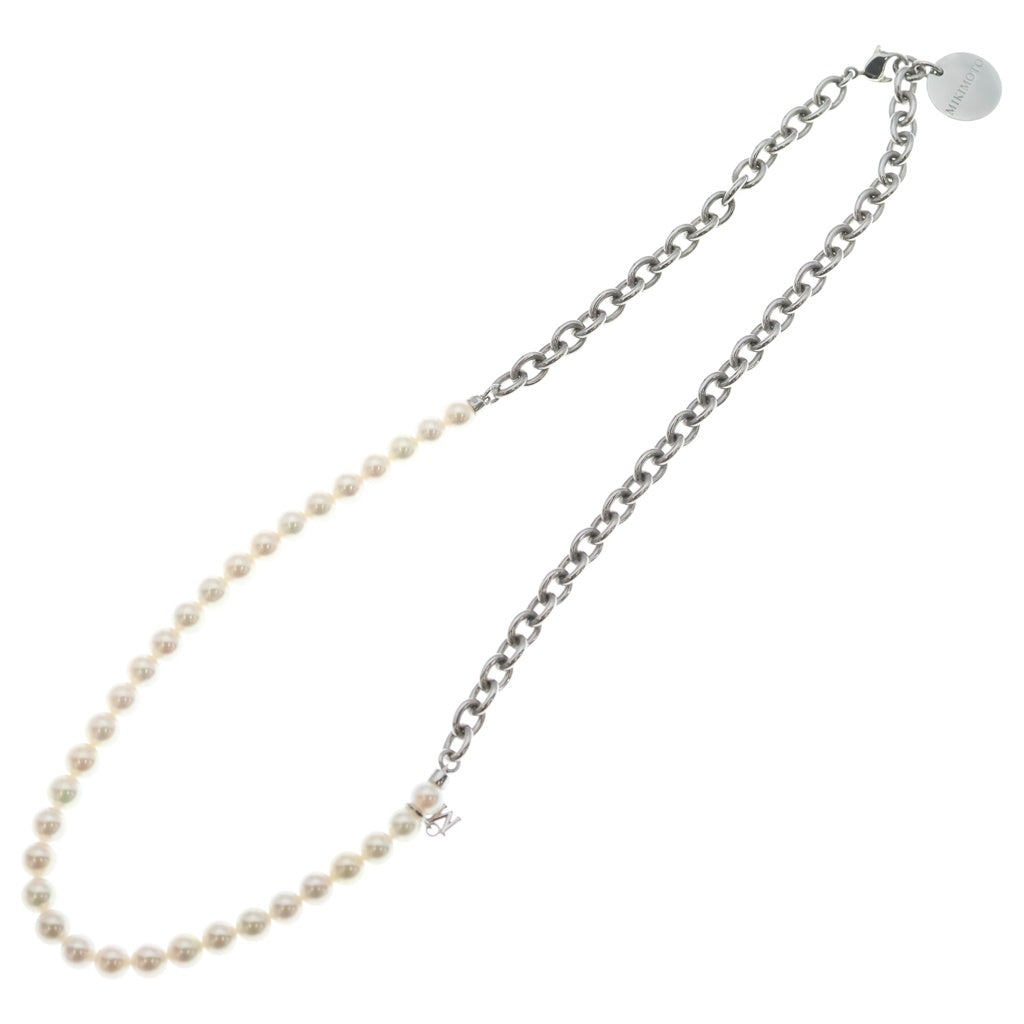 COMME des GARCONS(コムデギャルソン) ×MIKIMOTO ミキモト アコヤ真珠 パールネックレス ホワイト/シルバー KZ-1621FB レディース