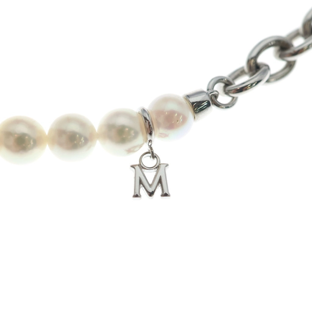 COMME des GARCONS(コムデギャルソン) ×MIKIMOTO ミキモト アコヤ真珠 パールネックレス ホワイト/シルバー KZ-1621FB レディース