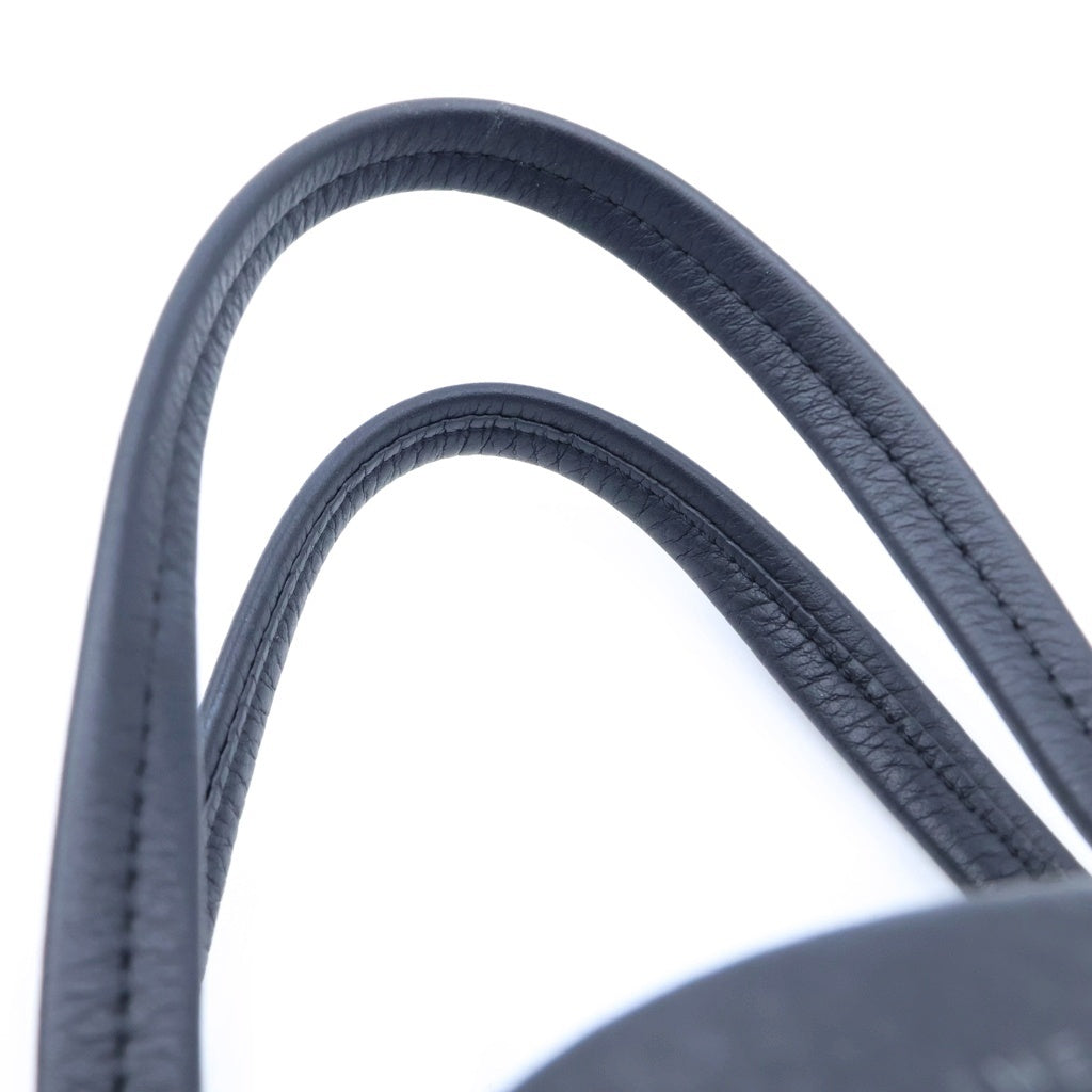 THE ROW(ザロウ) PARK TOTE SMALL パークトート スモール 2WAY レザーハンドバッグ ショルダーバッグ シルバー金具 ブラック レディース