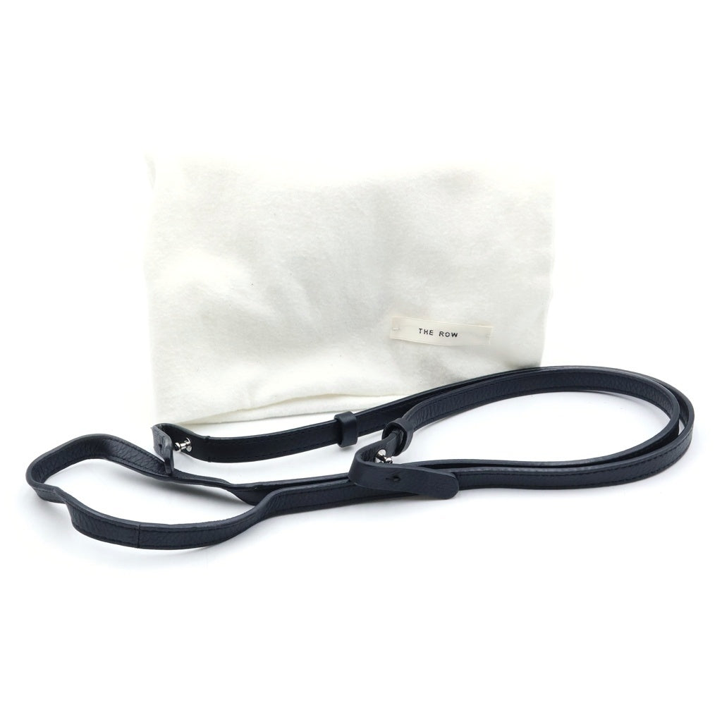 THE ROW(ザロウ) PARK TOTE SMALL パークトート スモール 2WAY レザーハンドバッグ ショルダーバッグ シルバー金具 ブラック レディース