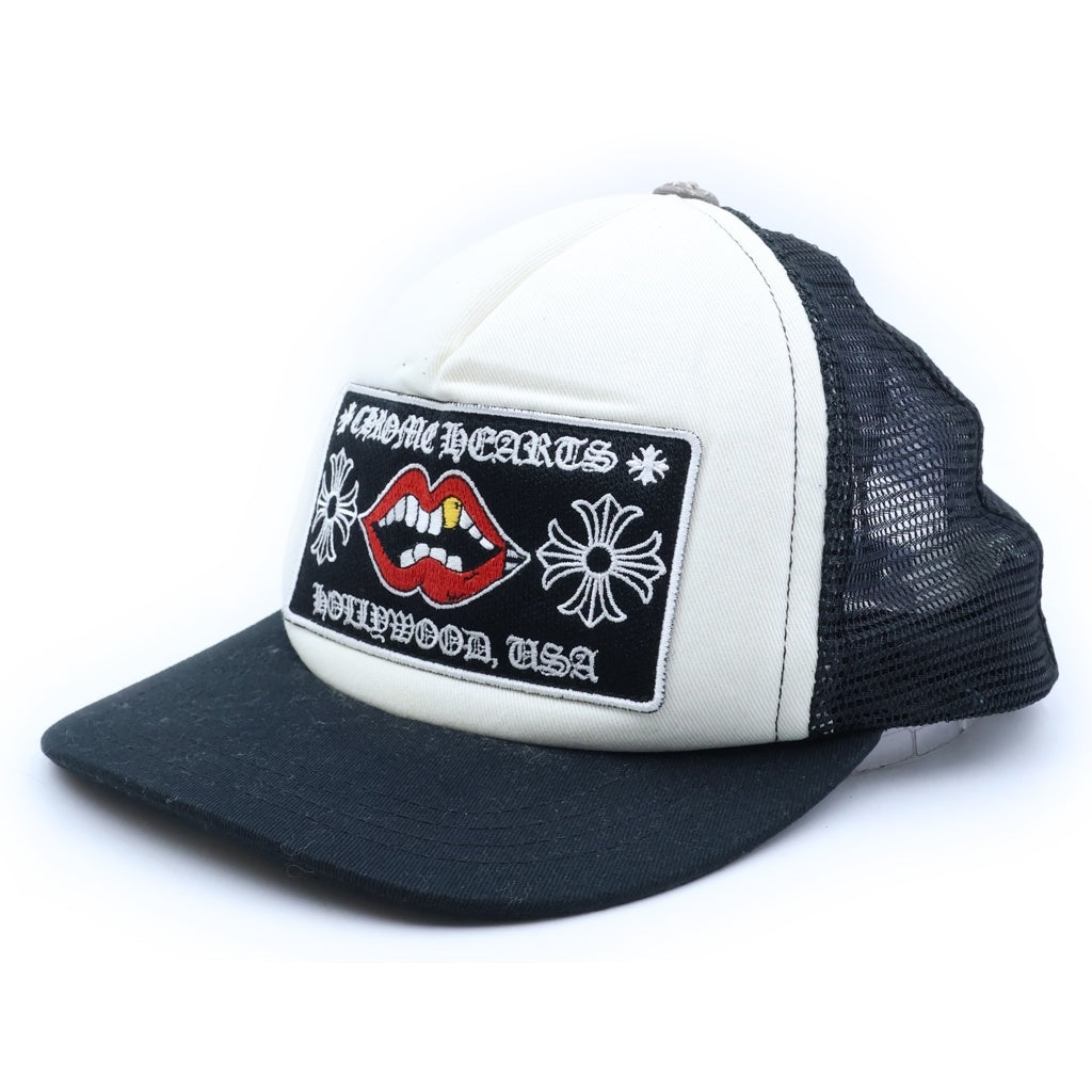 CHROME HEARTS(クロムハーツ) ×MATTY BOY CHOMPER TRUCKER CAP マッティ ボーイ チョンパー メッシュ トラッカーキャップ 帽子 ブラック/ホワイト レディース