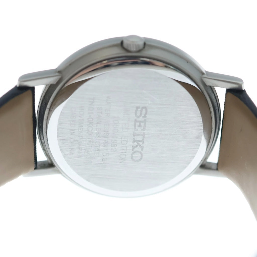 SEIKO(セイコー) ×nano universe Limited Collection SCXP119 ナノユニバース シャリオ 復刻 限定1982本 クォーツ式腕時計 シルバー/ブラック 7N01-0KC0