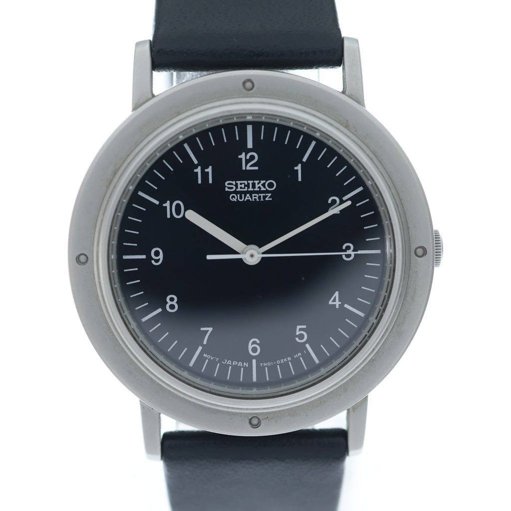 SEIKO(セイコー) ×nano universe Limited Collection SCXP119 ナノユニバース シャリオ 復刻 限定1982本 クォーツ式腕時計 シルバー/ブラック 7N01-0KC0
