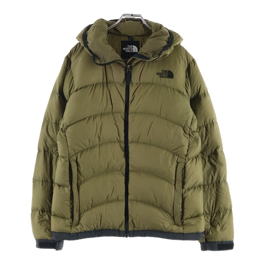 THE NORTH FACE(ザノースフェイス) ACONCAGUA HOODIE アコンカグア ジップアップフーデッド ナイロンダウンジャケット カーキ ND91717Z