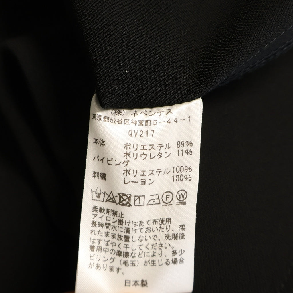 Needles(ニードルス) Piping Cowboy Jacket パイピング パピヨンエンブロイダリー カウボーイジャケット ブラック QV217