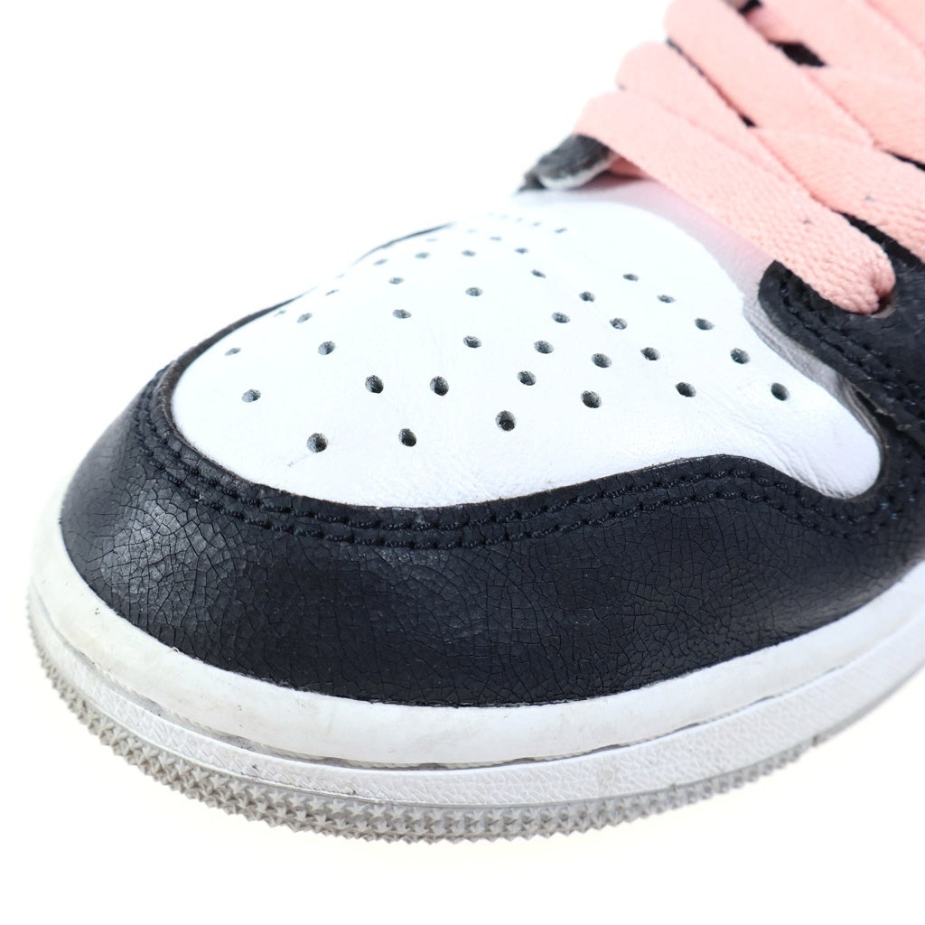 NIKE(ナイキ) AIR JORDAN RETRO HIGH OG Bleached Coral エアジョーダン 1 ブリーチド コーラル ハイカットスニーカー ホワイト/ブラック/グレー US7/25cm 555088-108
