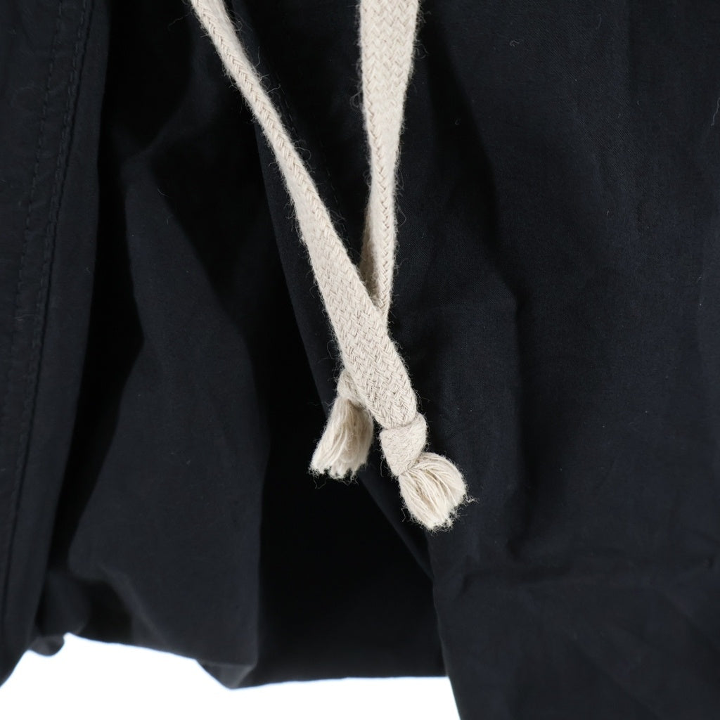 Rick Owens(リックオウエンス) 18SS DRAWSTRING LONG TROUSERS DIRT期 ドローストリングロングトラウザー サルエルパンツ ブラック RU18S5380-P