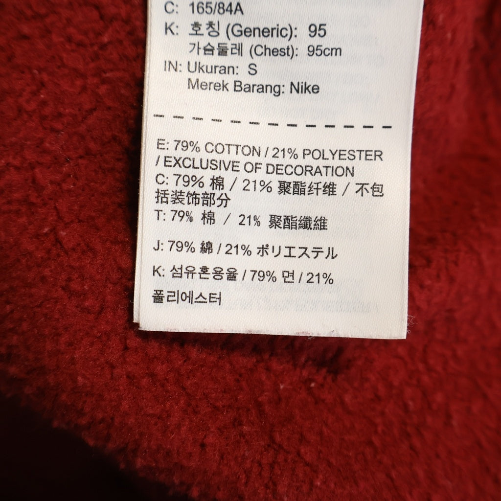 SUPREME(シュプリーム) 18AW ×NIKE Crewneck ナイキ 胸ロゴワッペン クルーネックスウェットトレーナー レッド BQ3767-677