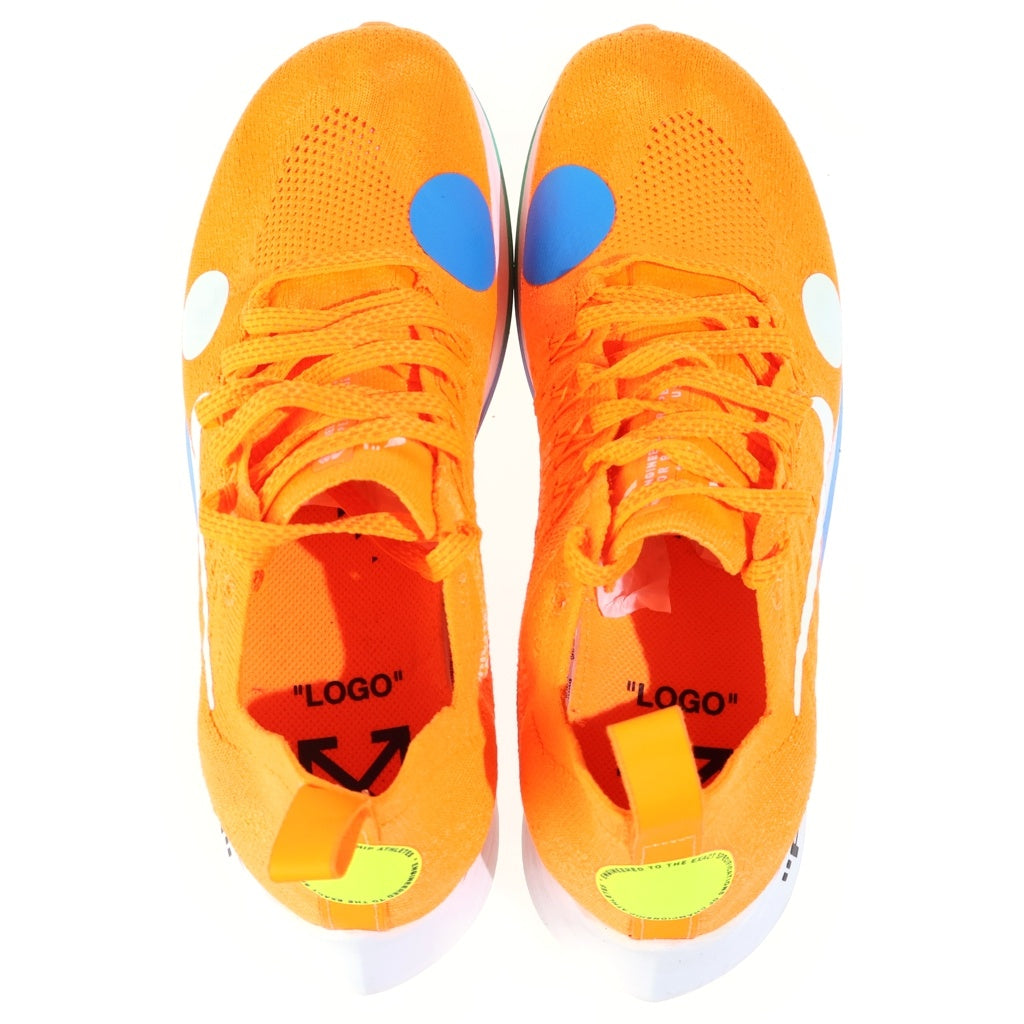 NIKE(ナイキ) ×OFF-WHITE ZOOM FLY MERCURIAL FLYKNIT オフホワイト ズームフライ マーキュリアルフライニット ローカットスニーカー オレンジ US8/26cm AO2115-800