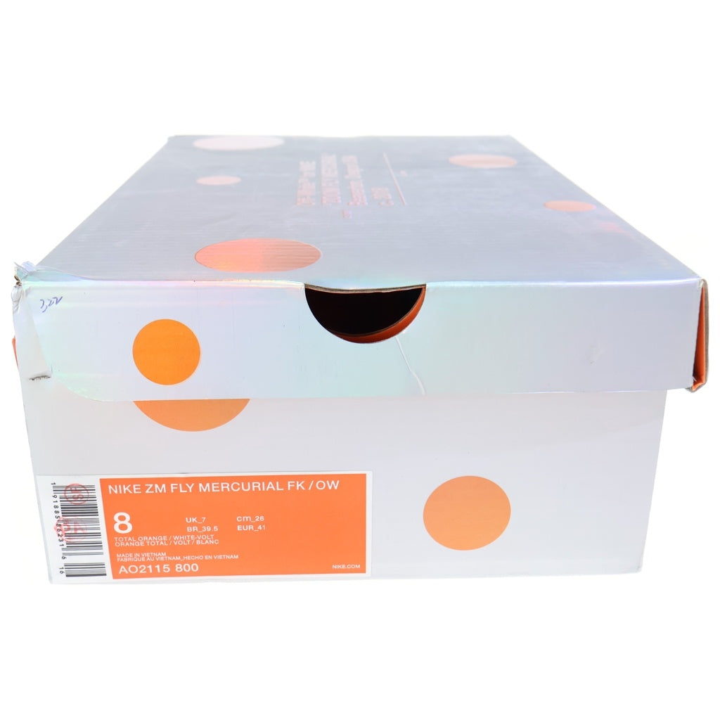 NIKE(ナイキ) ×OFF-WHITE ZOOM FLY MERCURIAL FLYKNIT オフホワイト ズームフライ マーキュリアルフライニット ローカットスニーカー オレンジ US8/26cm AO2115-800