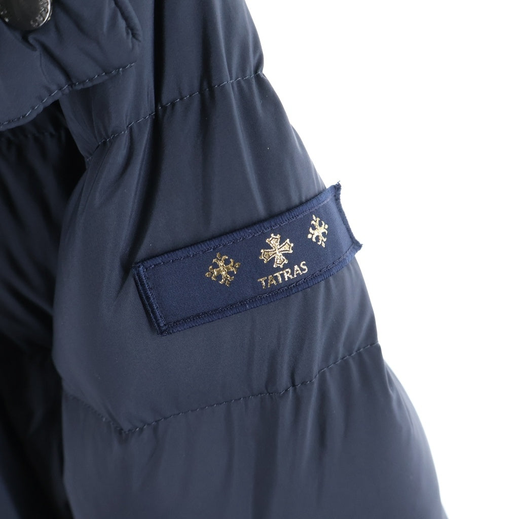 TATRAS(タトラス) ×NOLLEY'S RITA ノーリーズ リタ ファーフーデッド ジップアップ ダウンジャケット レディース ネイビー LTA9NO4298