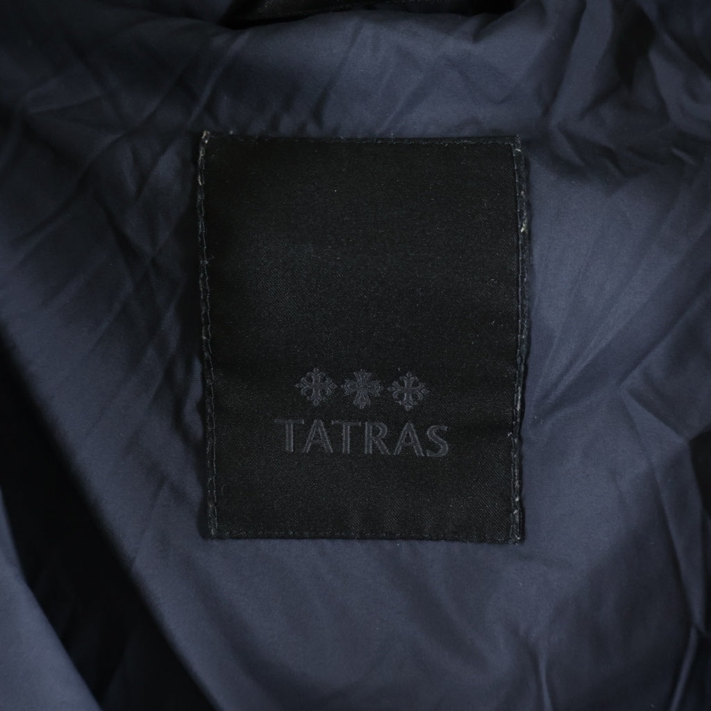 TATRAS(タトラス) ×NOLLEY'S RITA ノーリーズ リタ ファーフーデッド ジップアップ ダウンジャケット レディース ネイビー LTA9NO4298