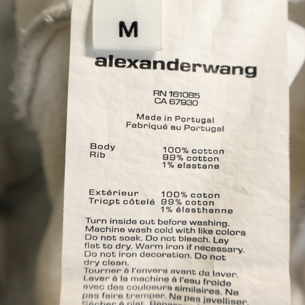 ALEXANDER WANG(アレキサンダーワン) 25SS CLASSIC OVERSIZED CREWNECK SWEATSHIRT クラシック オーバーサイズ クルーネック スウェットトレーナー グレー 6CC3242044
