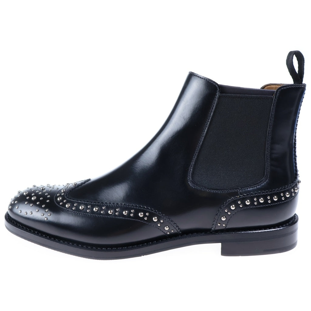 Church's(チャーチ) KETSBY MET ケツビーメット レザー スタッズ サイドゴアブーツ ブラック レディース DT0004 BT004