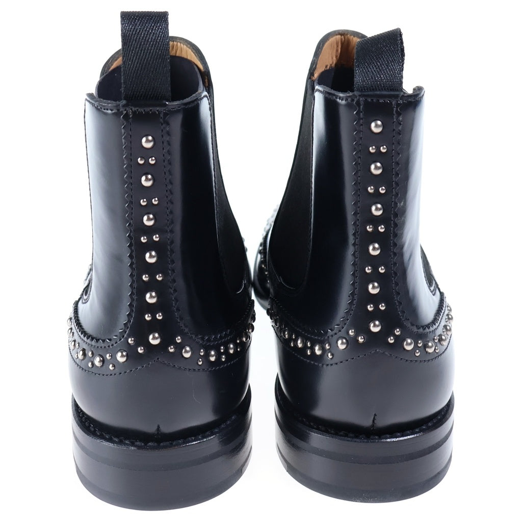 Church's(チャーチ) KETSBY MET ケツビーメット レザー スタッズ サイドゴアブーツ ブラック レディース DT0004 BT004