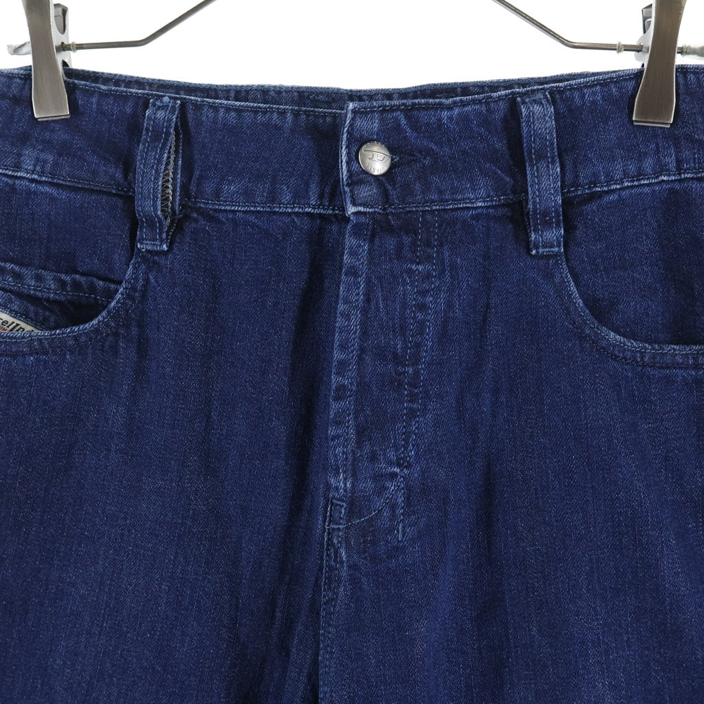 DIESEL(ディーゼル) 1997 D-Enim ロークロッチ ボタンフライ ワイドレッグデニムパンツ インディゴ A18033