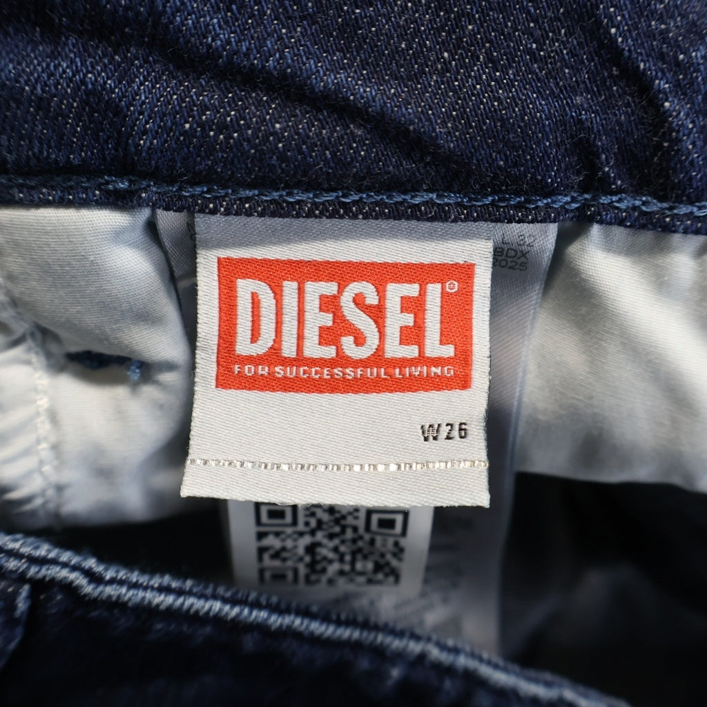 DIESEL(ディーゼル) 1997 D-Enim ロークロッチ ボタンフライ ワイドレッグデニムパンツ インディゴ A18033