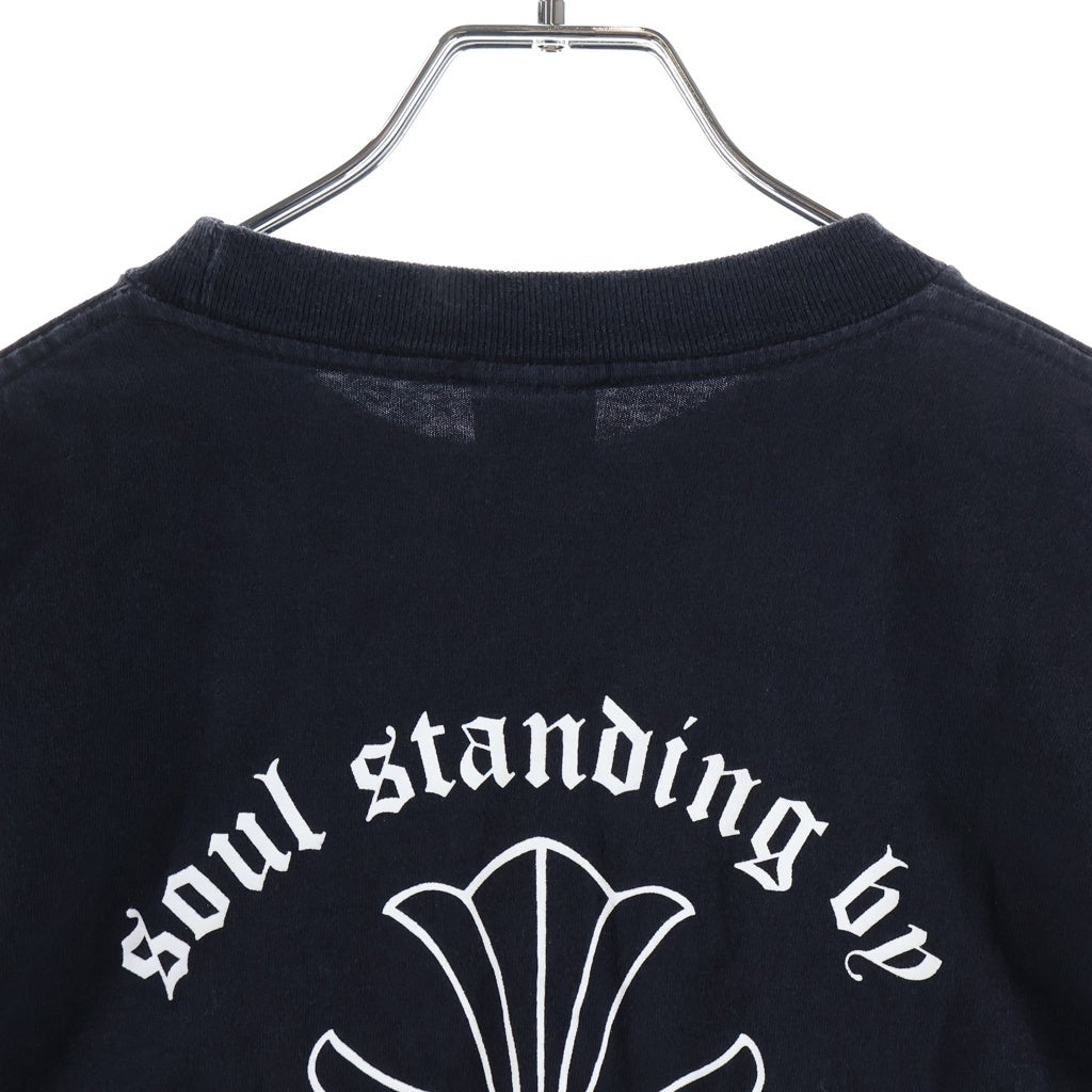 CHROME HEARTS(クロムハーツ) ×氷室京介 L/S TEE アームパンサープリント クルーネック長袖Tシャツ ロングスリーブカットソー ブラック