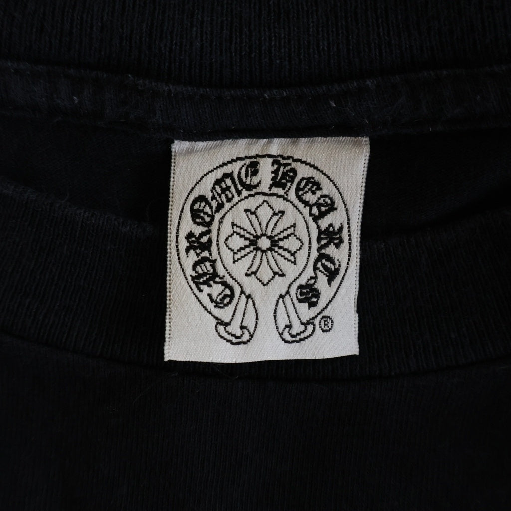 CHROME HEARTS(クロムハーツ) ×氷室京介 L/S TEE アームパンサープリント クルーネック長袖Tシャツ ロングスリーブカットソー ブラック