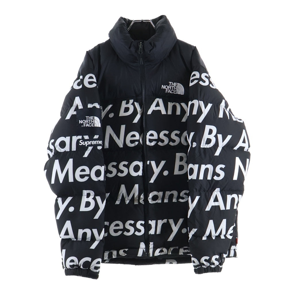 SUPREME(シュプリーム) 15AW ×THE NORTH FACE By Any Means Necessary Nuptse Jacket ザノースフェイス バイエニーミーンズネセサリー ヌプシダウンジャケット ブラック ND51551I