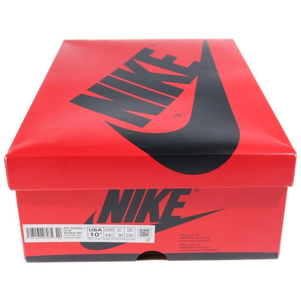 NIKE(ナイキ) AIR JORDAN 1 HI 85 エアジョーダン1 ハイカットスニーカー US10.5/28.5cm ブラック/ホワイト BQ4422-001