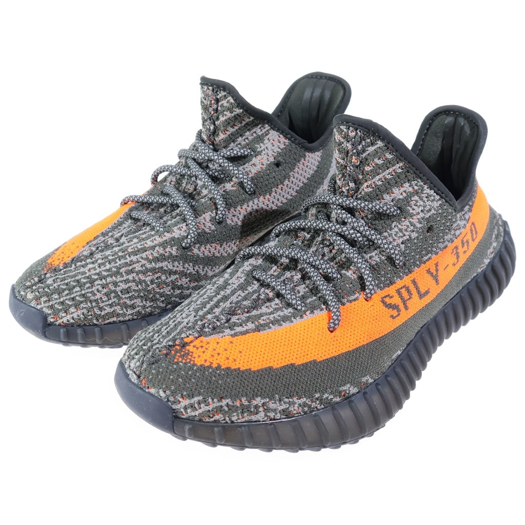 adidas(アディダス) YEEZY BOOST 350V2 イージーブースト ローカットスニーカー グレー/オレンジ US8/26cm HQ7045