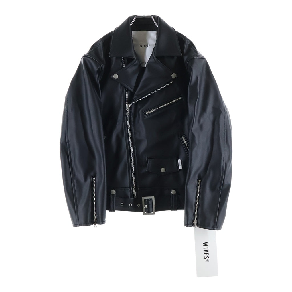 WTAPS(ダブルタップス) 23AW SYNTHETIC VANCE JACKET シンセティック ヴァンス ダブルライダース ジャケット ブラック 232BRDT-JKM07