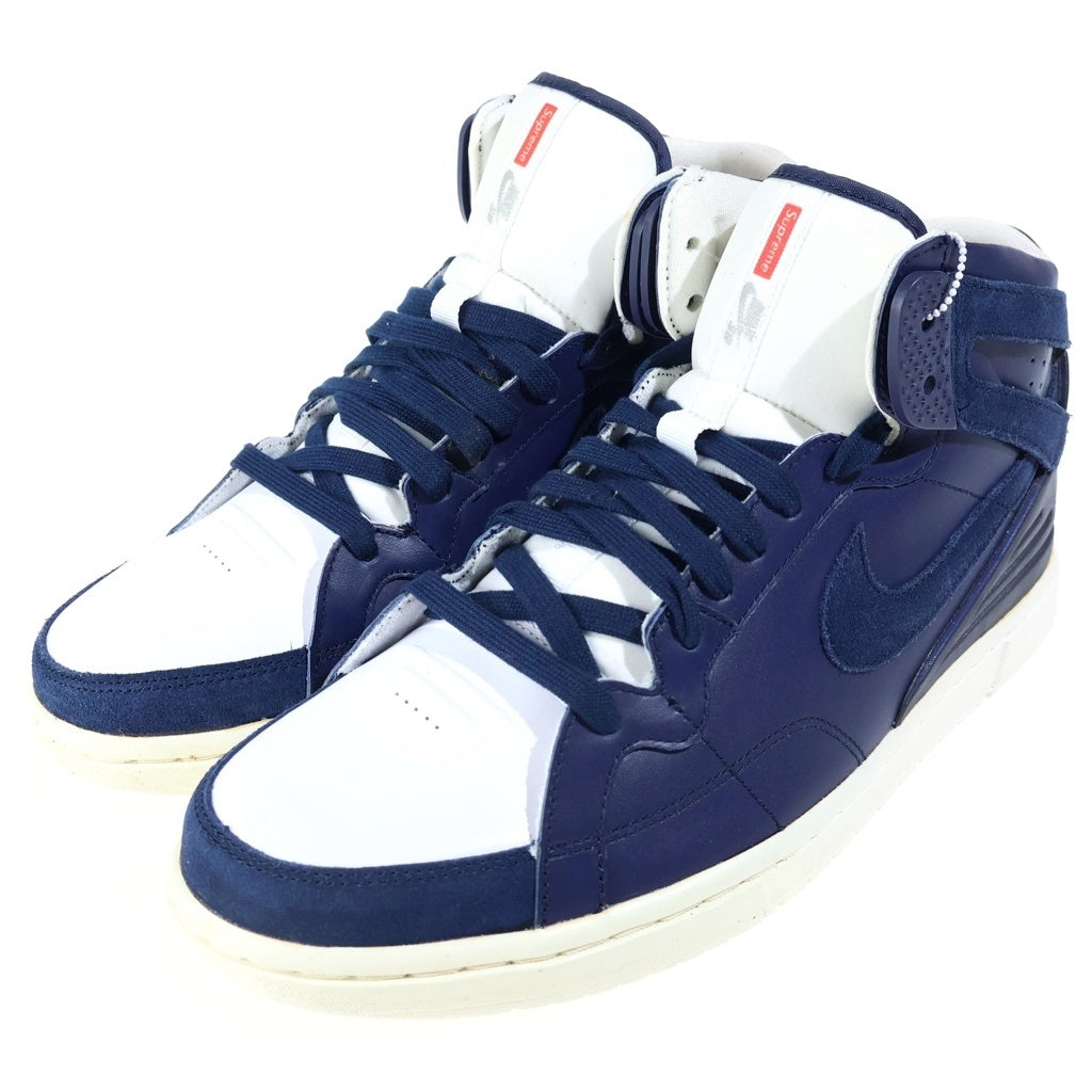 NIKE(ナイキ) 【観賞用 2011年製】 ×SUPREME ZOOM AIR 94 HI シュプリーム ズームエア ハイカットスニーカー ネイビー US9/27cm 428927-400