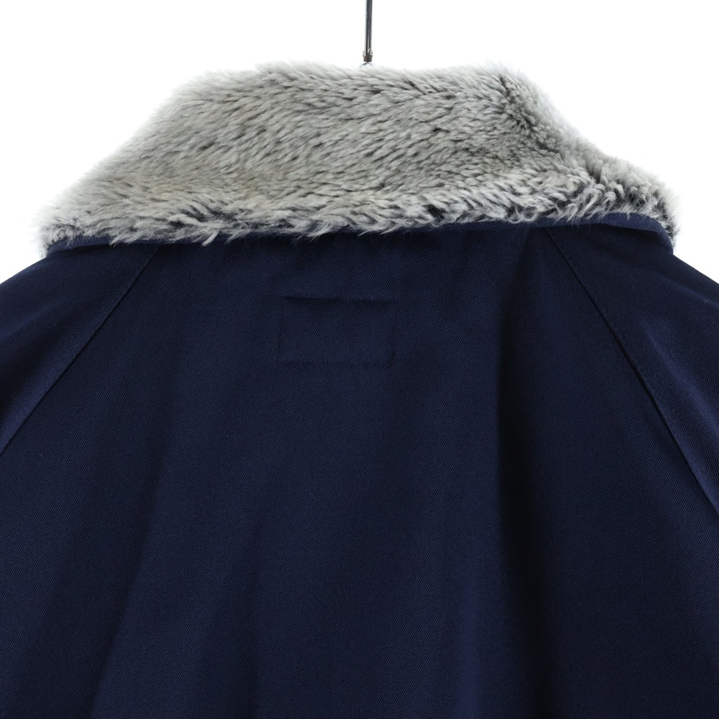 WTAPS(ダブルタップス) 15AW ×寅壱 PILOTJUMPER 03 ロゴエンブロイダリー ファー パイロットジャンパー ワークジャケット ブルー 152ATTRD-JKM03S