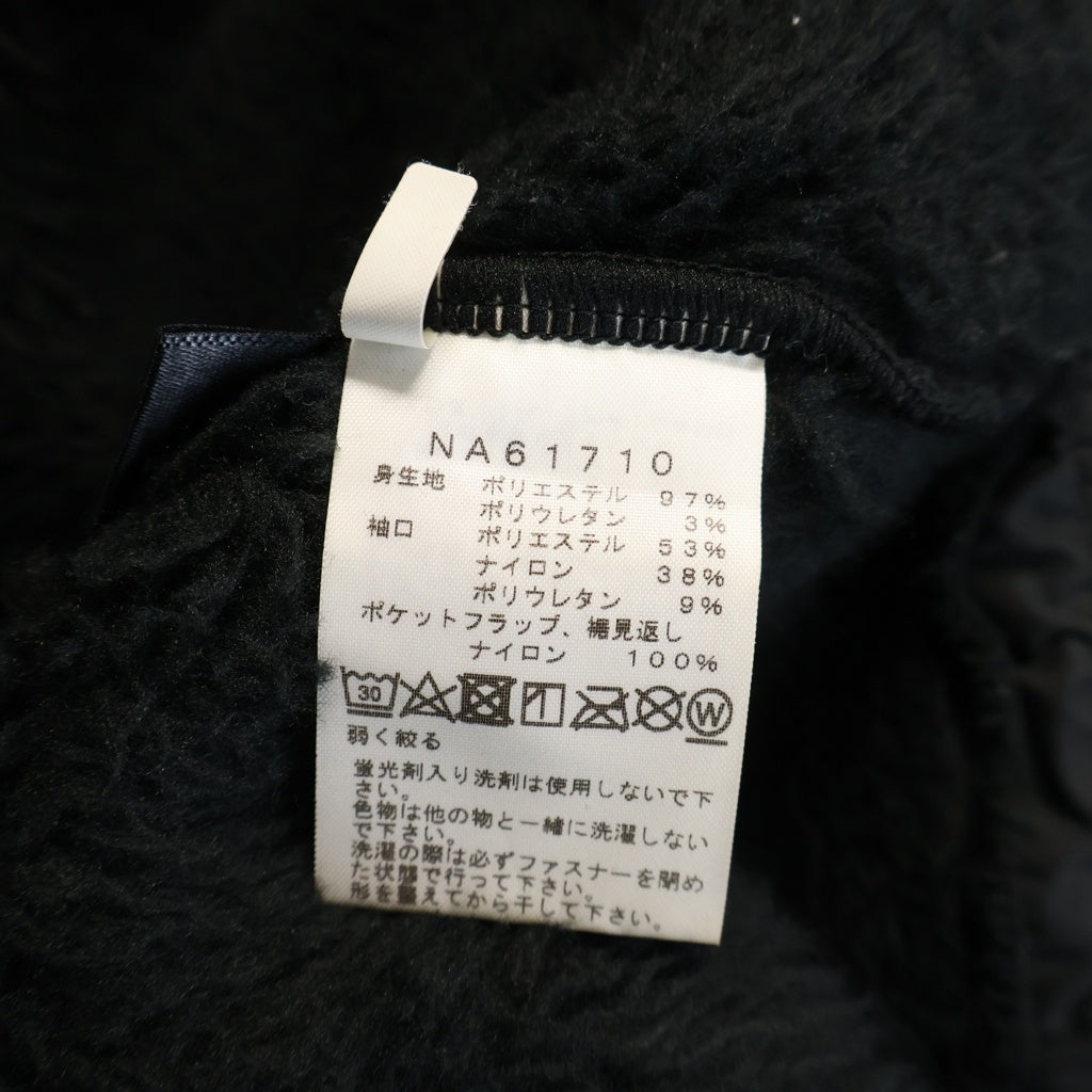 THE NORTH FACE(ザノースフェイス) 17AW ANTACTICA VERSA LOFT JACKET アンタークティカ バーサ ロフト ロゴエンブロイダリー ワッペン ジップアップ ボア ジャケット ブラック NA61710