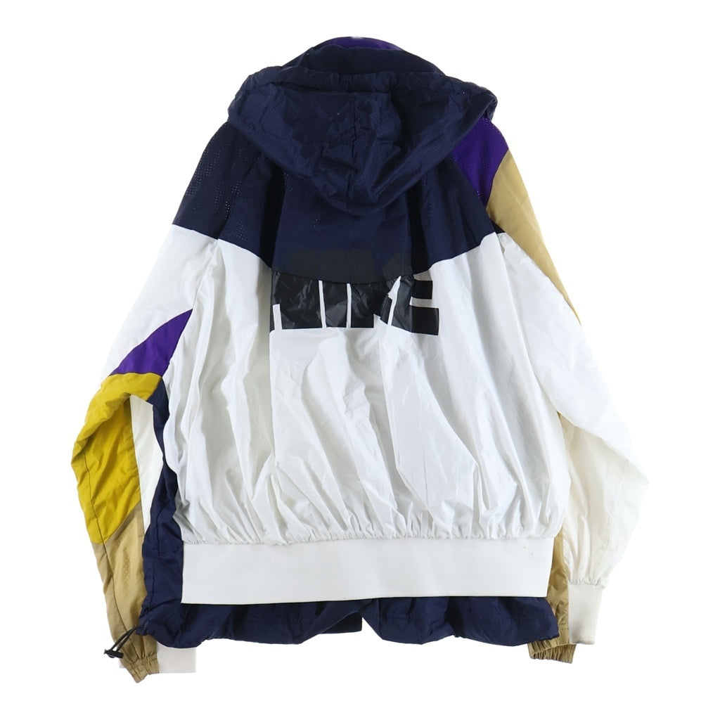 NIKE(ナイキ) ×SACAI HOODED ANORAK サカイ ナイロン 再構築 ロゴプリント フーデッド アノラック ジャケット マルチカラー CD6298-451