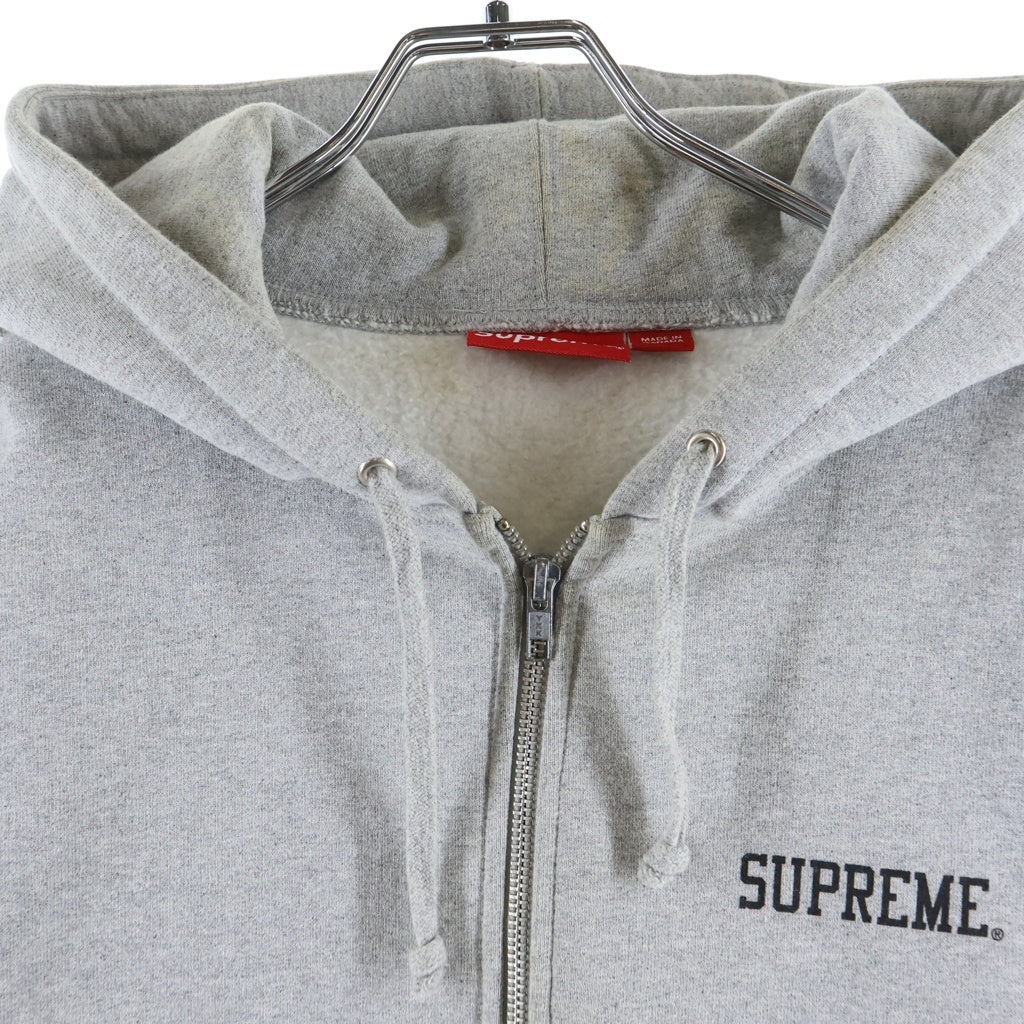 SUPREME(シュプリーム) 15AW ×Toshio Maeda Overfiend Zip Up Hooded Sweatshirt 前田俊夫 オーバーフィーンド ジップアップ フーデッド スウェットシャツ グレー