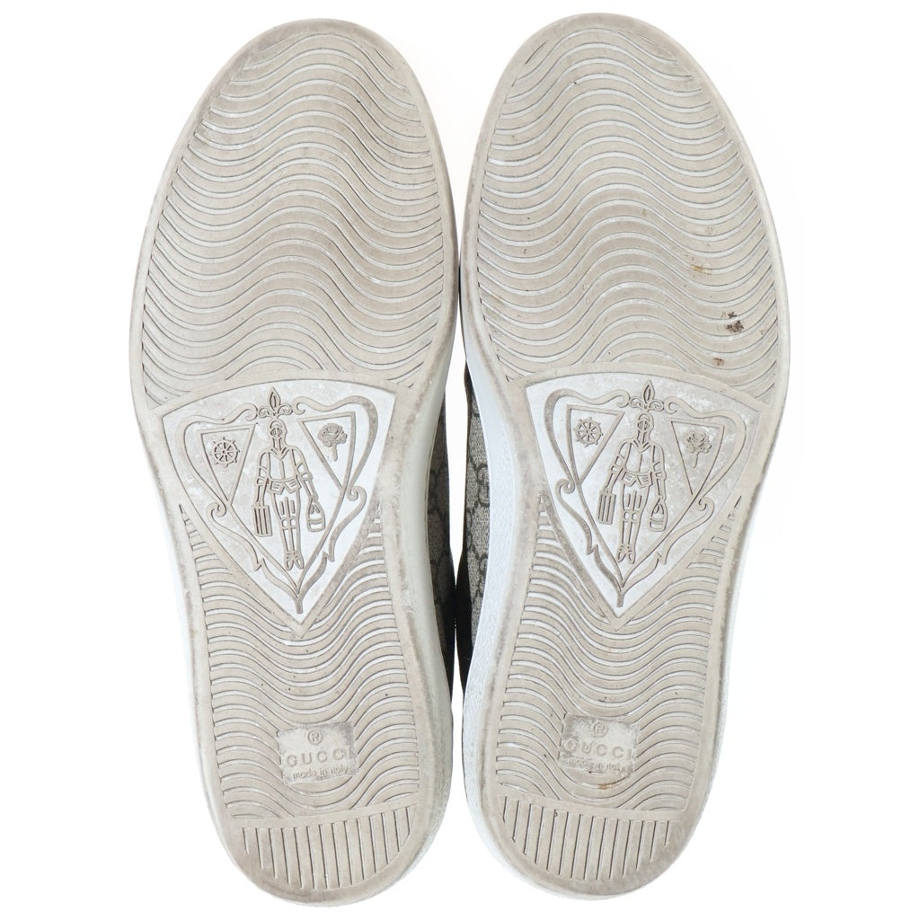 GUCCI(グッチ) ACE FAKE NOT エース フェイクノット GGキャンバス ローカットスニーカー ブラウン 636358