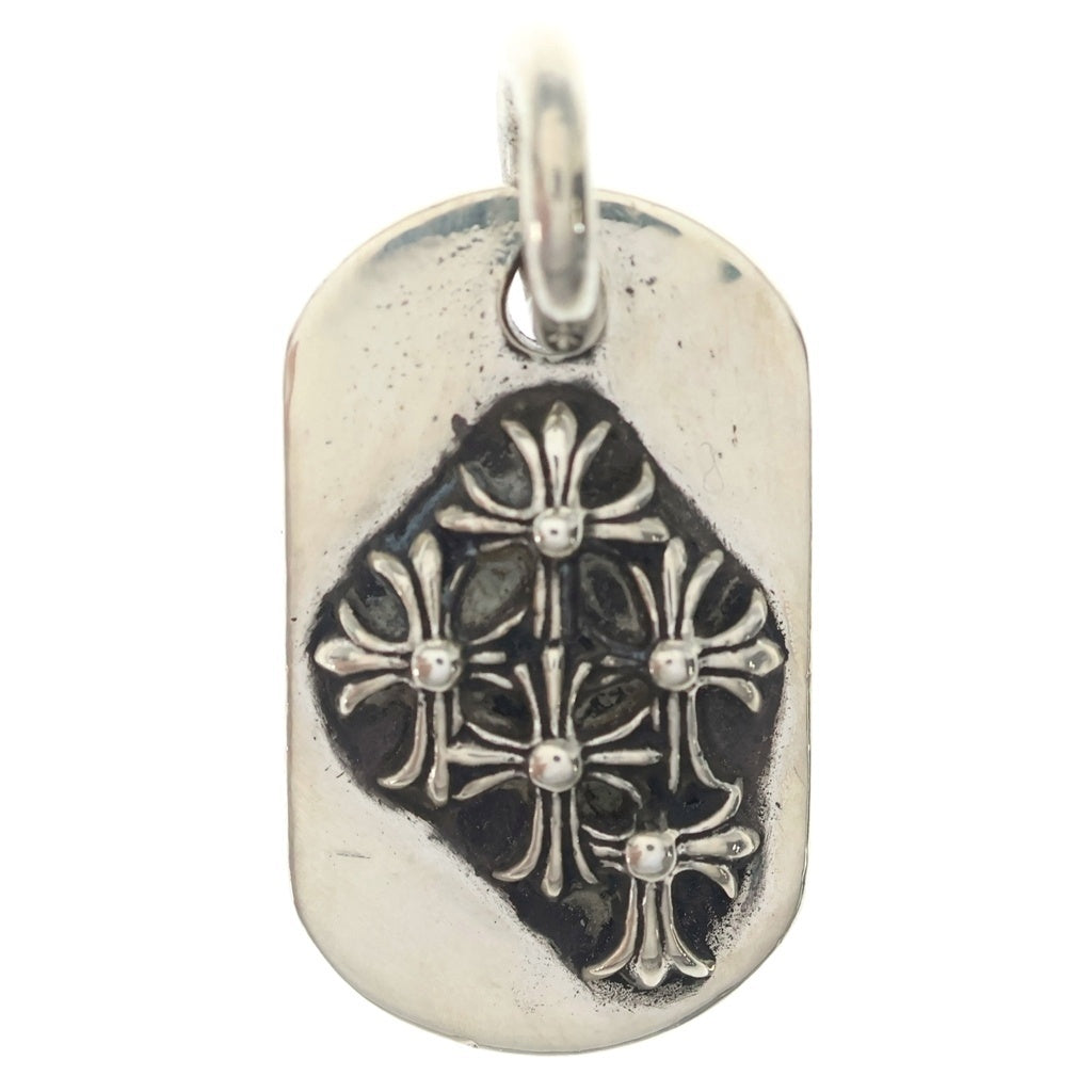CHROME HEARTS(クロムハーツ) RAISED CEM CRS DOG TAG レイズド セメタリークロス ドッグタグ ペンダントトップ シルバー
