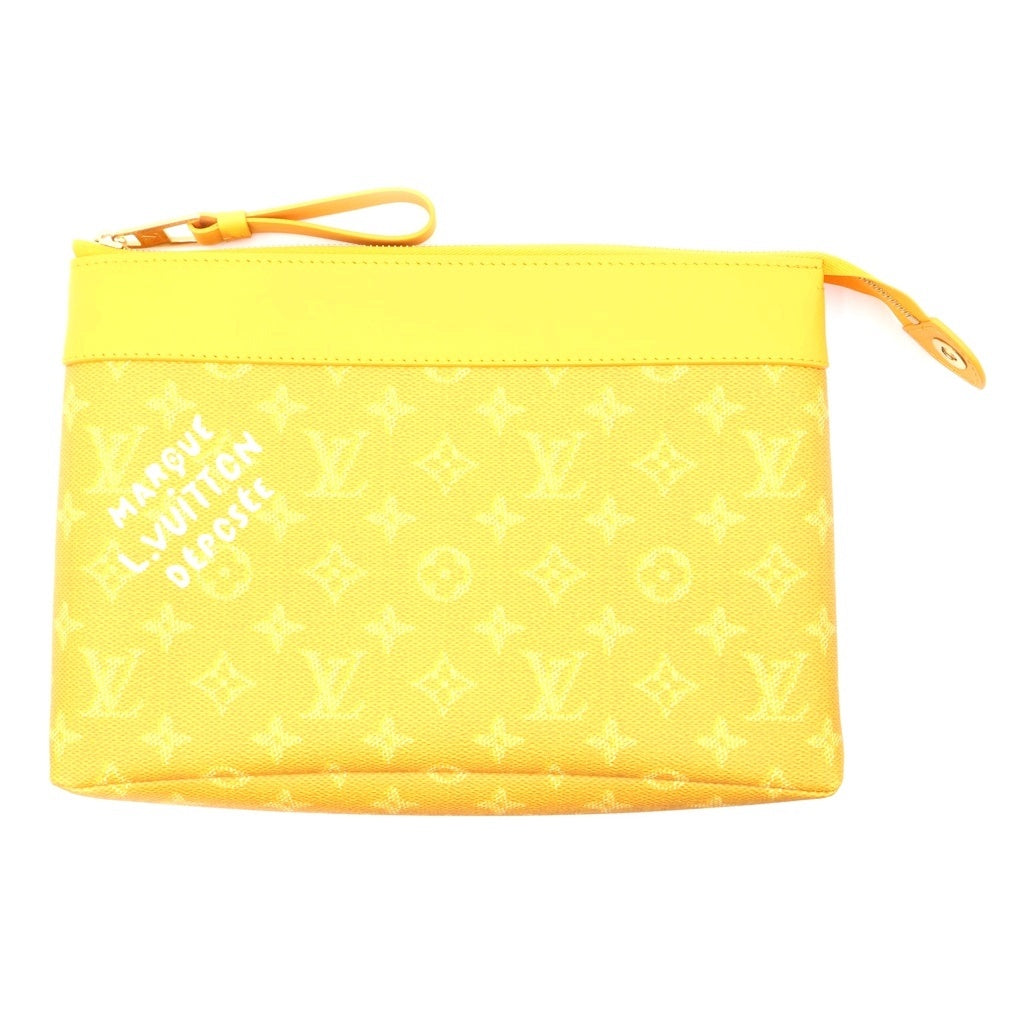 LOUIS VUITTON(ルイヴィトン) Pochette Voyage Souple ポシェット ヴォワヤージュ スープル クラッチバッグ ハンドバッグ オレンジ RFID M14057 レディース