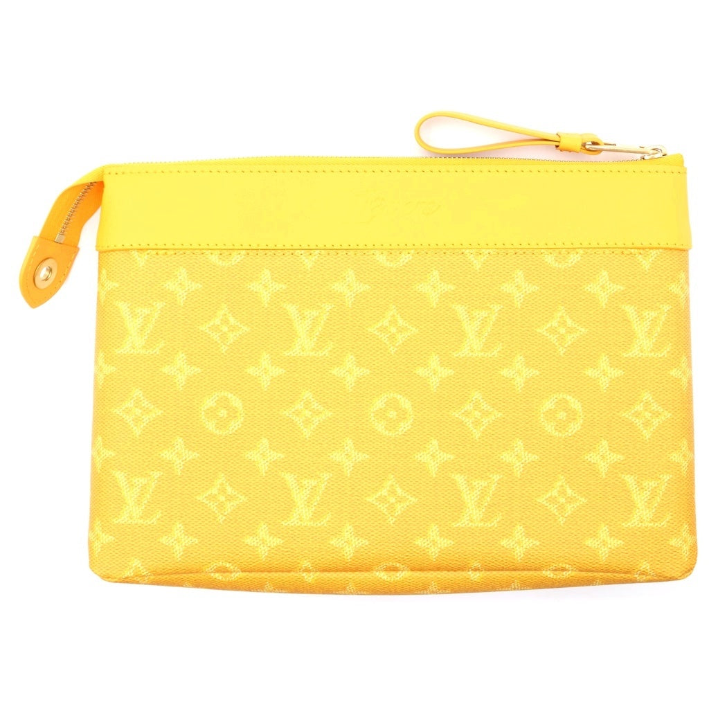 LOUIS VUITTON(ルイヴィトン) Pochette Voyage Souple ポシェット ヴォワヤージュ スープル クラッチバッグ ハンドバッグ オレンジ RFID M14057 レディース