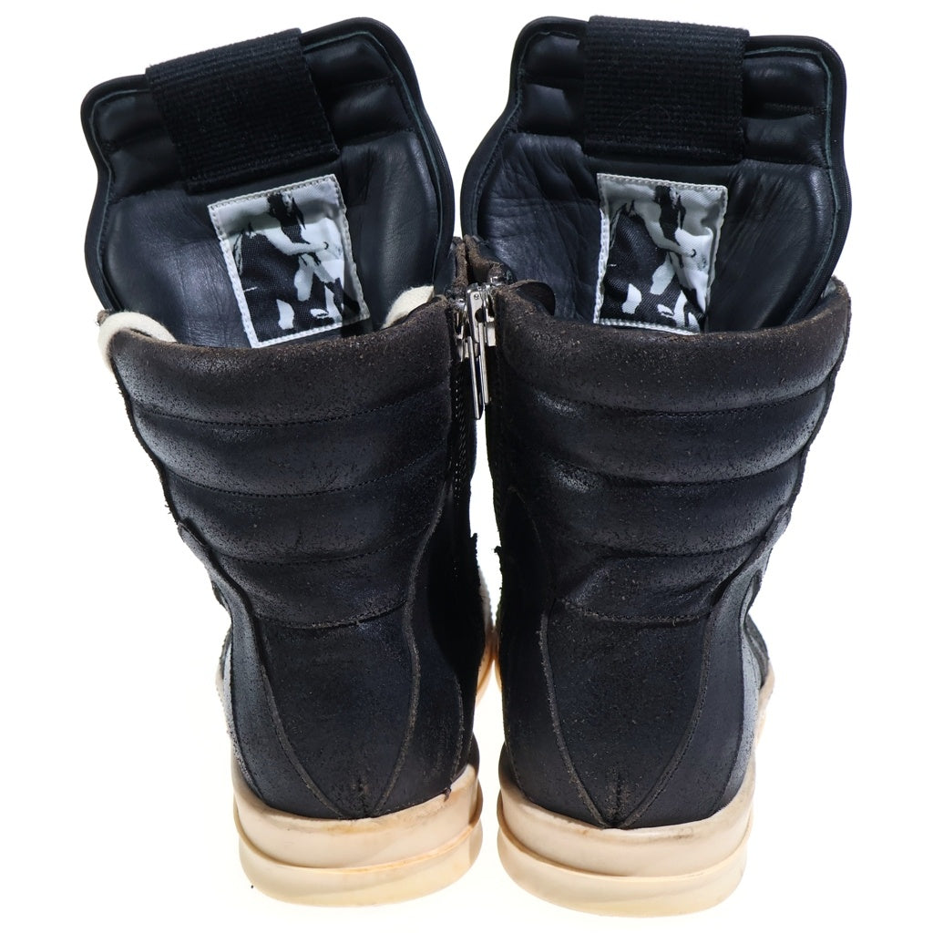 Rick Owens(リックオウエンス) GEOBASKET ジオバスケット ハイカットレザースニーカー レディース ブラック E15 4294