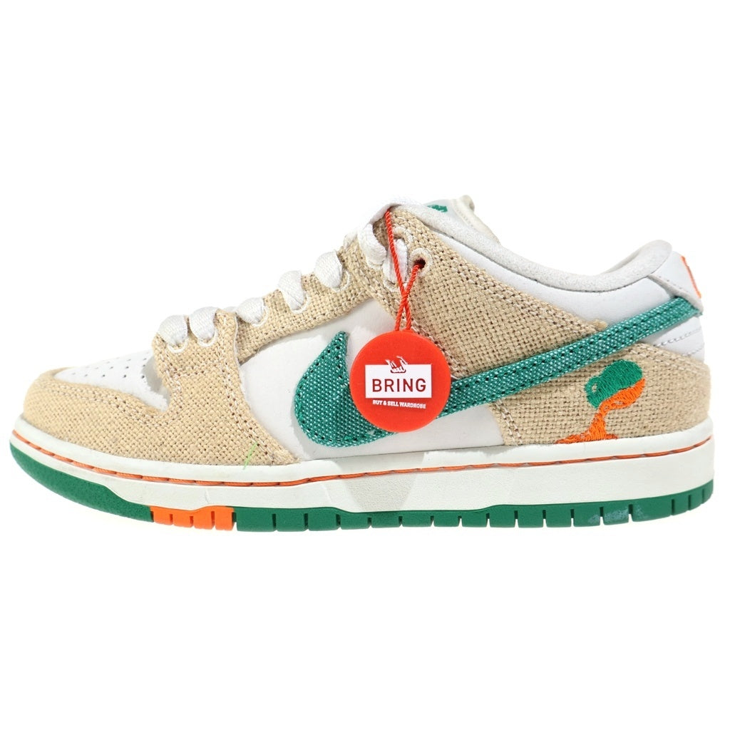 NIKE SB(ナイキエスビー) ×JARRITOS DUNK LOW PHANTOM AND MALACHITE ハリトス ダンク ファントムアンドマラカイト ローカットスニーカー ホワイト/ベージュ レディース US4/23cm FD0860-001