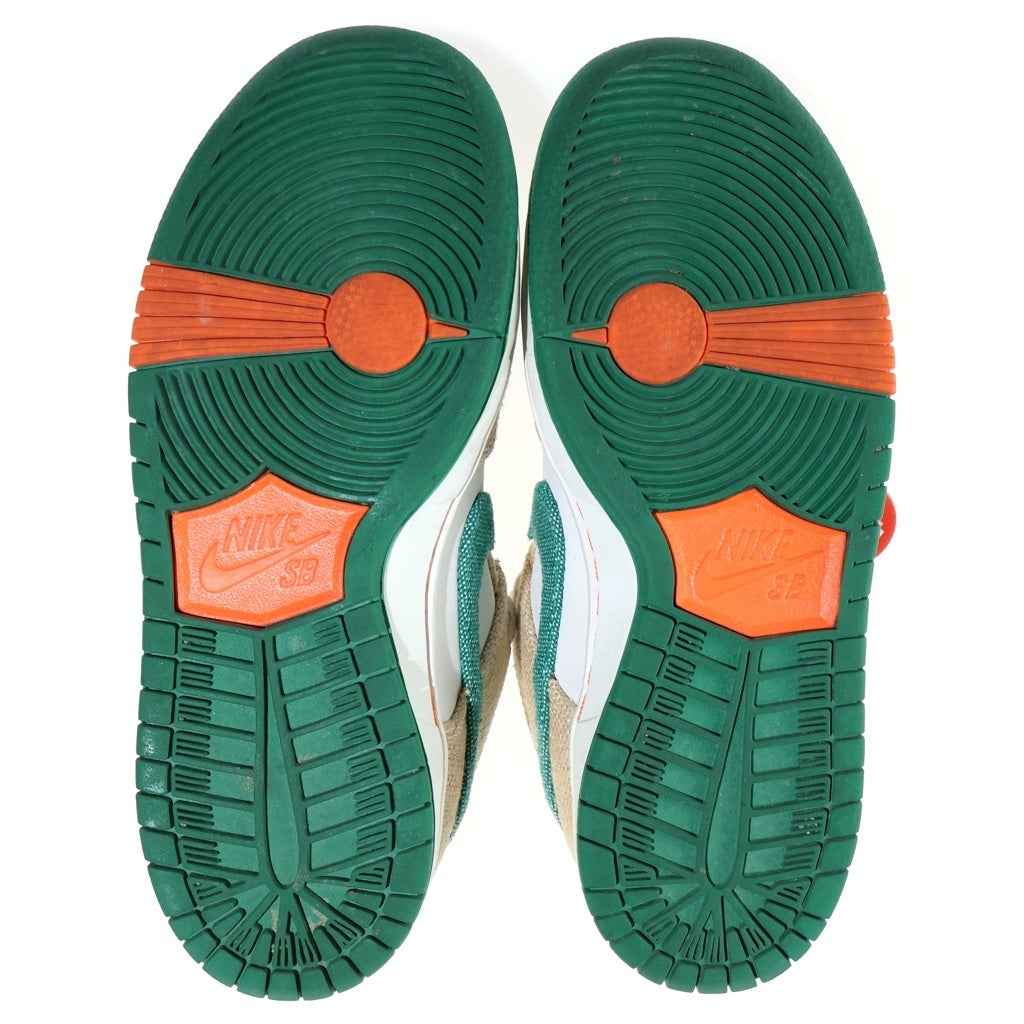 NIKE SB(ナイキエスビー) ×JARRITOS DUNK LOW PHANTOM AND MALACHITE ハリトス ダンク ファントムアンドマラカイト ローカットスニーカー ホワイト/ベージュ レディース US4/23cm FD0860-001