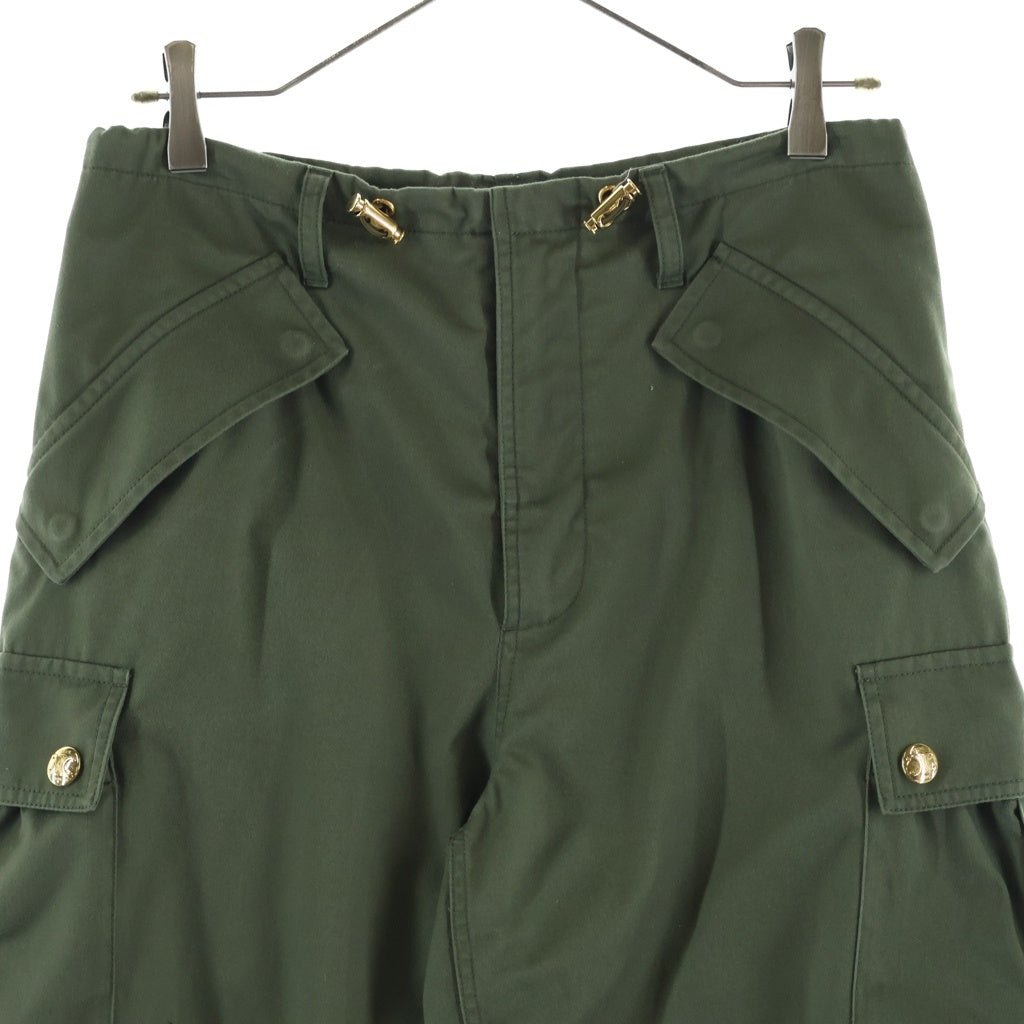 CELINE(セリーヌ) PANTALON CARGO トリオンフボタン パンタロン カーゴパンツ レディース カーキ 2Z297004N