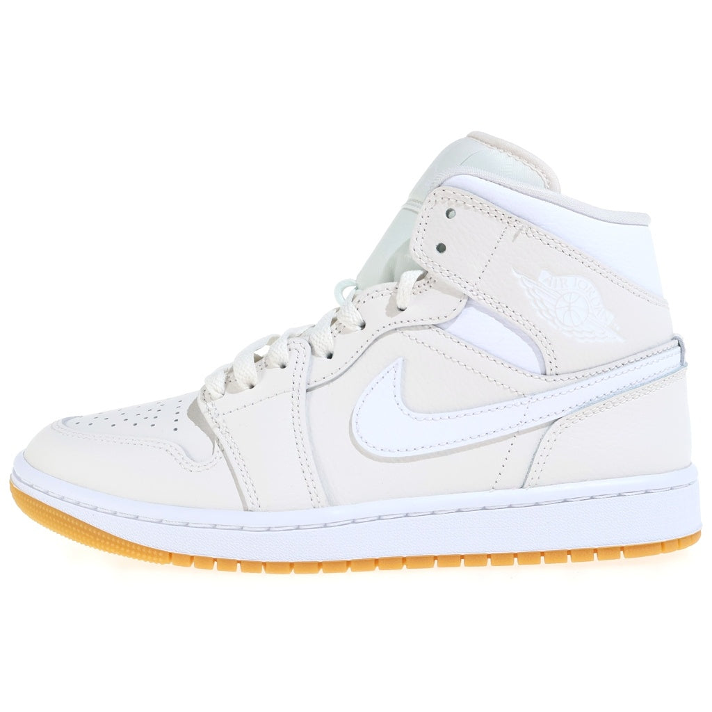 NIKE(ナイキ) WMNS AIR JORDAN 1 MID PHANTOM ウィメンズ エアジョーダン ファントム ミッドカットスニーカー アイボリー US8/25cm BQ6472-021 レディース