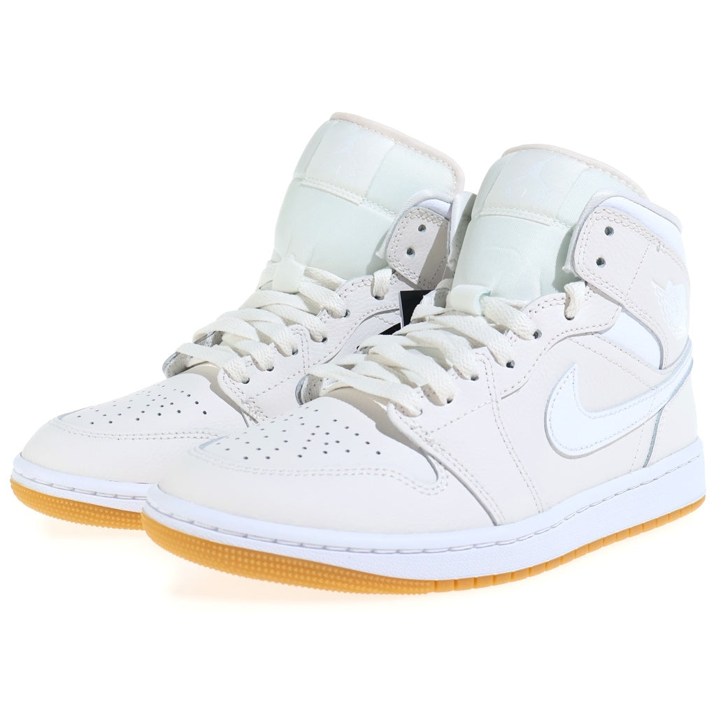 NIKE(ナイキ) WMNS AIR JORDAN 1 MID PHANTOM ウィメンズ エアジョーダン ファントム ミッドカットスニーカー アイボリー US8/25cm BQ6472-021 レディース