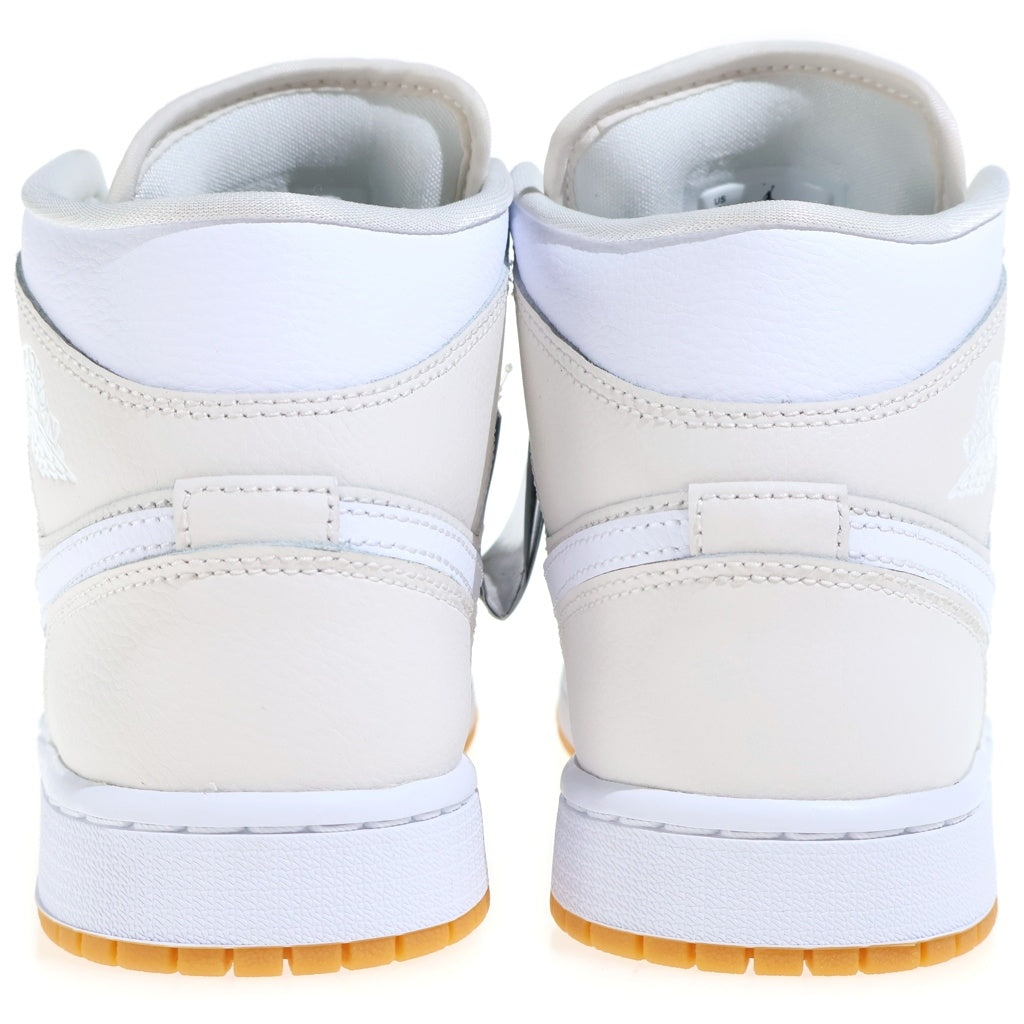 NIKE(ナイキ) WMNS AIR JORDAN 1 MID PHANTOM ウィメンズ エアジョーダン ファントム ミッドカットスニーカー アイボリー US8/25cm BQ6472-021 レディース